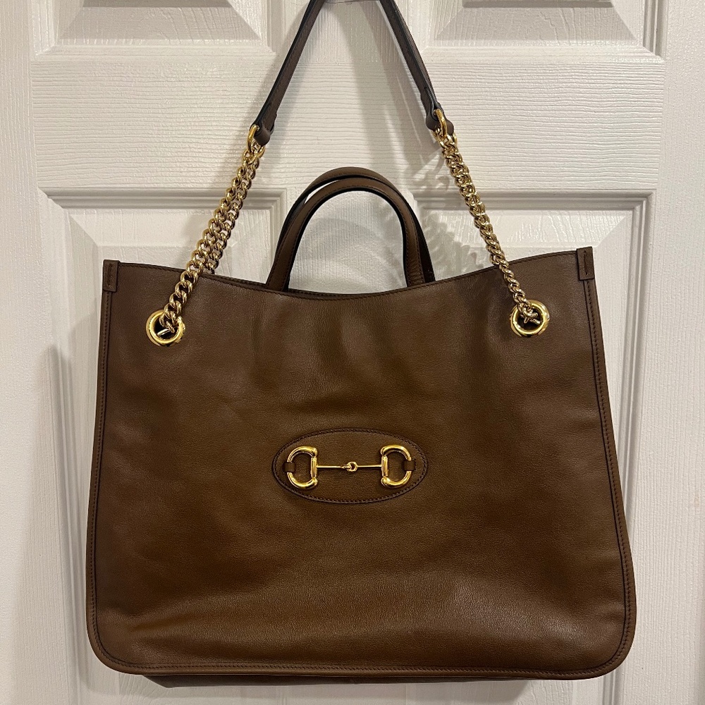 Authentic GUCCI Large 1955 Horsebit Tote